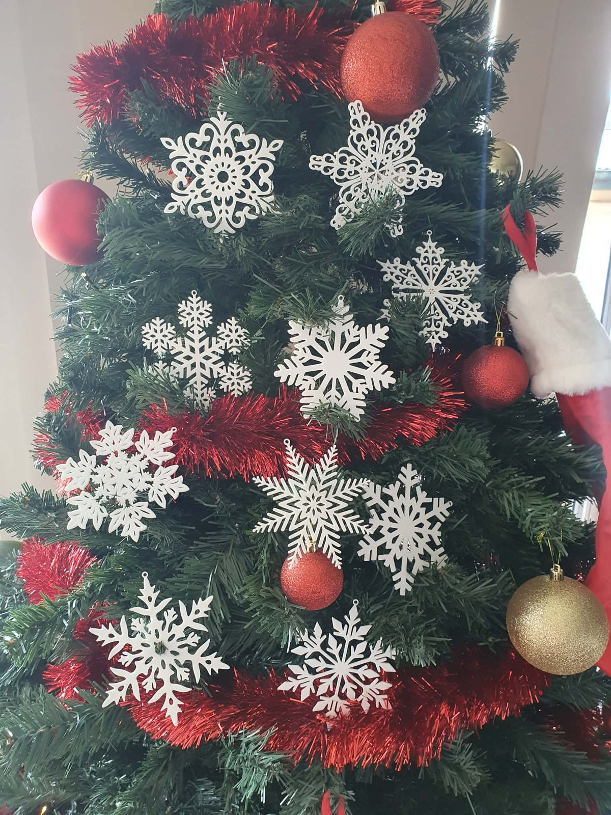 Schneeflocke als Christbaumschmuck
