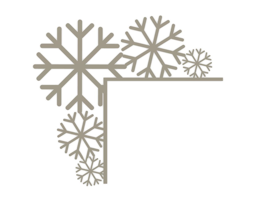 Schneeflocken für den Türrahmen – Weihnachtsdeko für die Tür