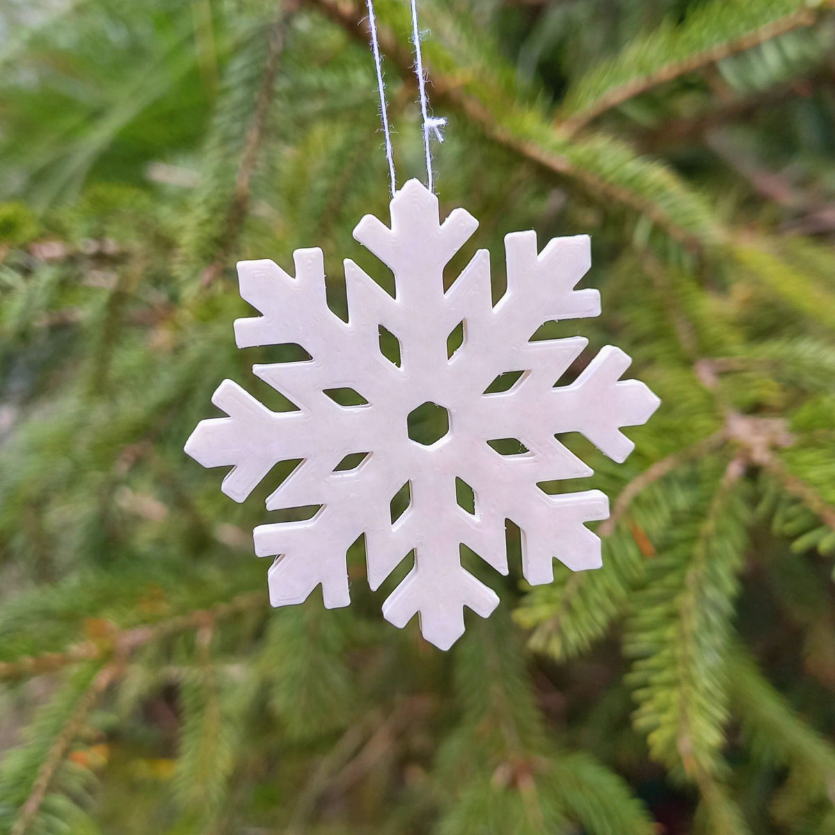 Schneeflocken-Deko – 12er-Set für den Weihnachtsbaum