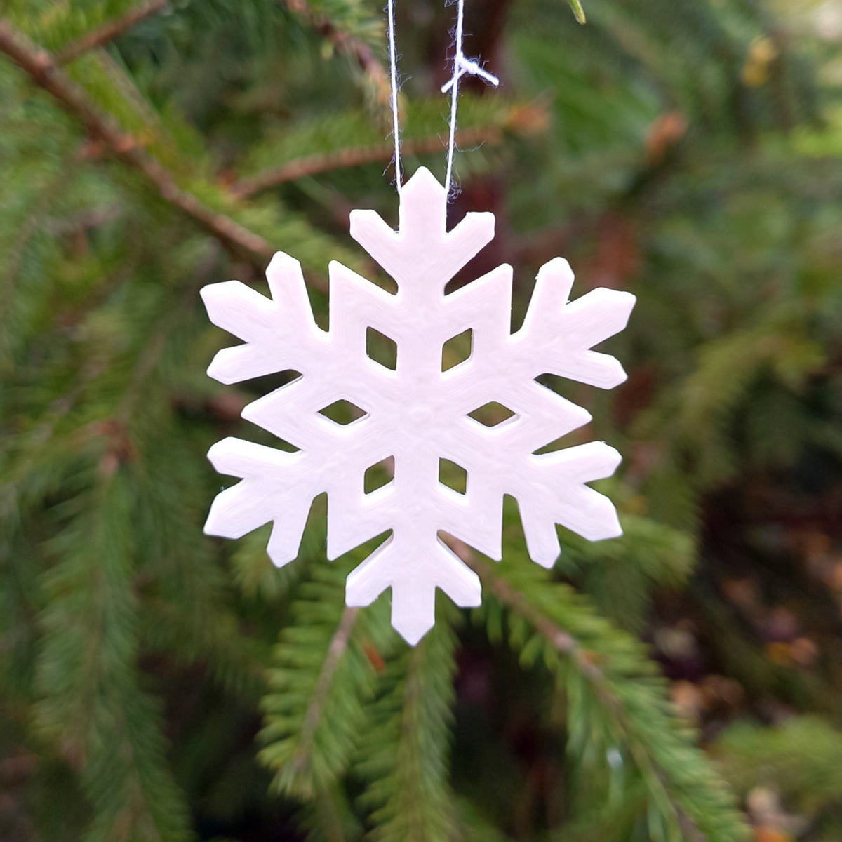 Schneeflocken-Deko – 12er-Set für den Weihnachtsbaum