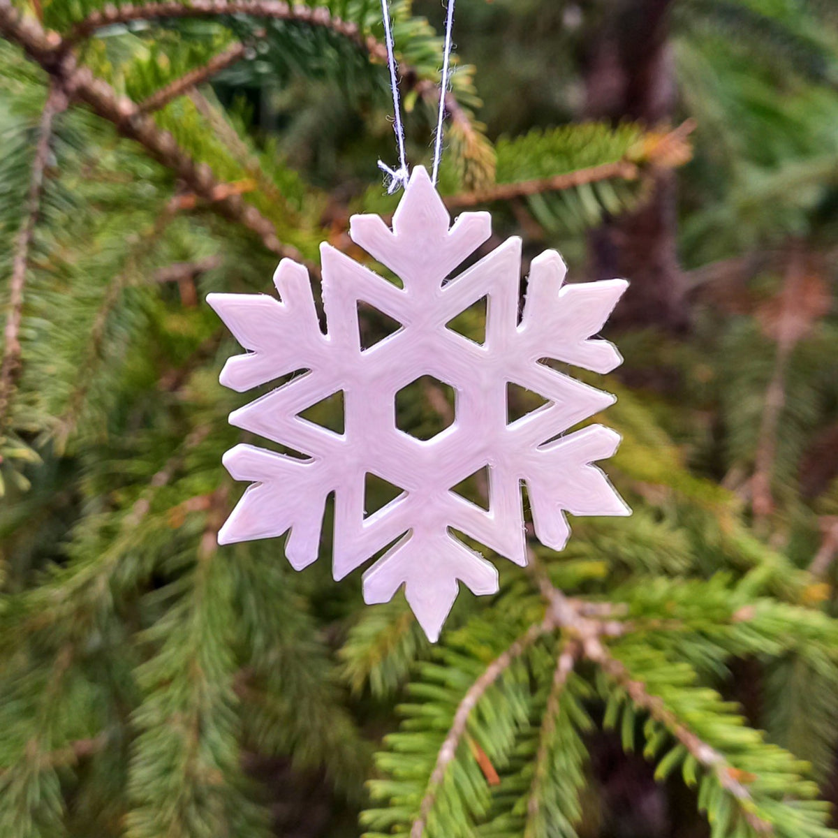 Schneeflocken-Deko – 12er-Set für den Weihnachtsbaum