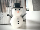 Schneemannfigur in mehreren Farben – Weihnachtsdeko