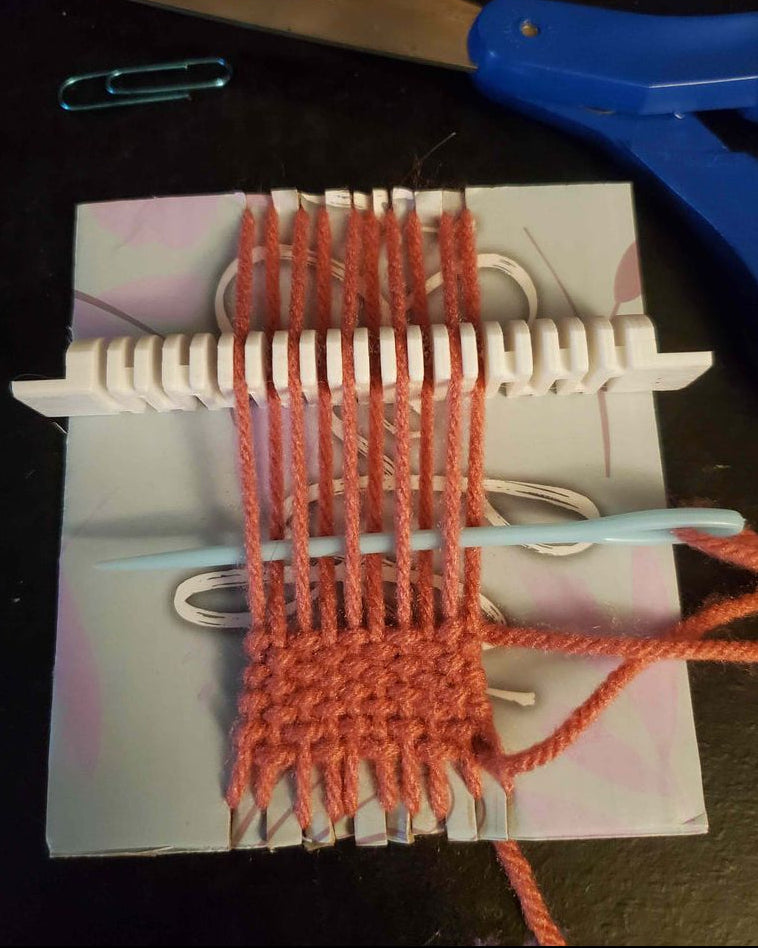 Mini Heddle Bar for Cardboard Loom Weaving