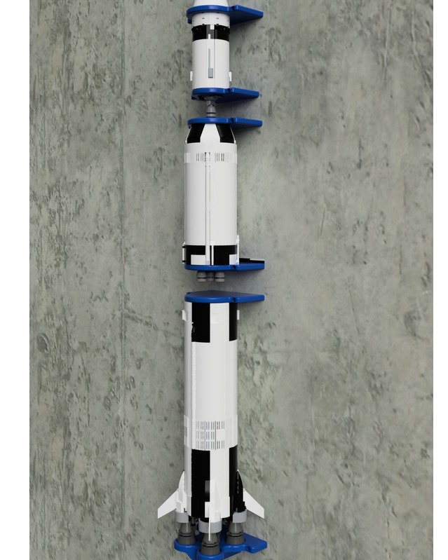 LEGO Saturn V Wall Mount