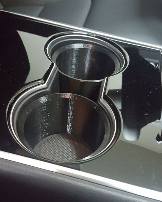 Tesla Model 3 Cup Holder Insert – Keeps Bottles Upright