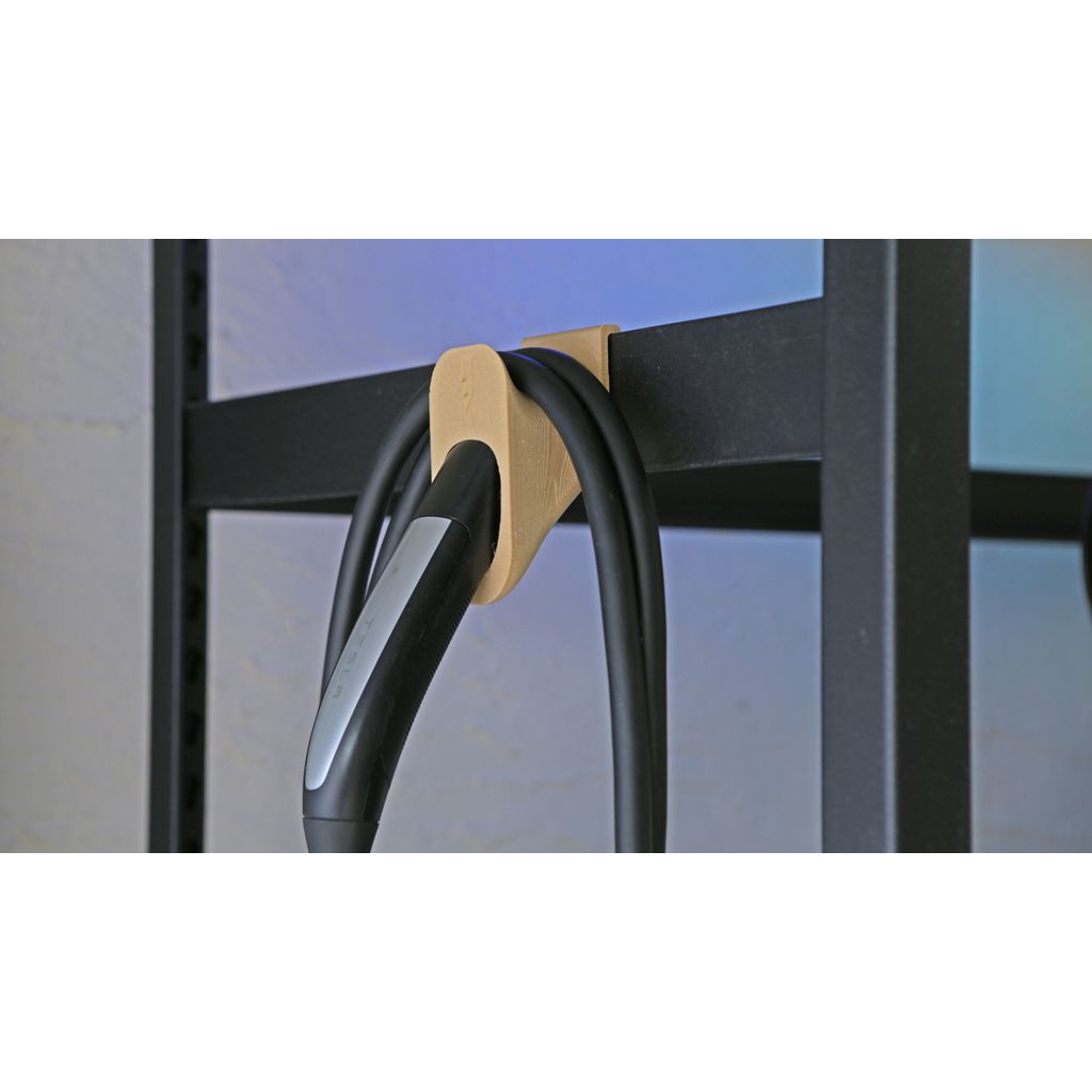 Tesla Charging Cable Holder – Clip-On Wall Mount