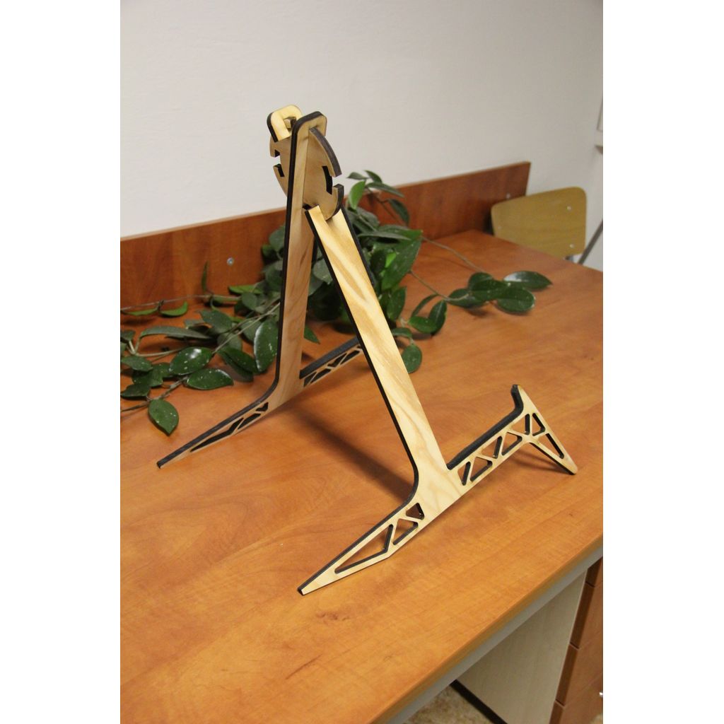 Acoustic Guitar Stand – Laser Cut Pine Plywood