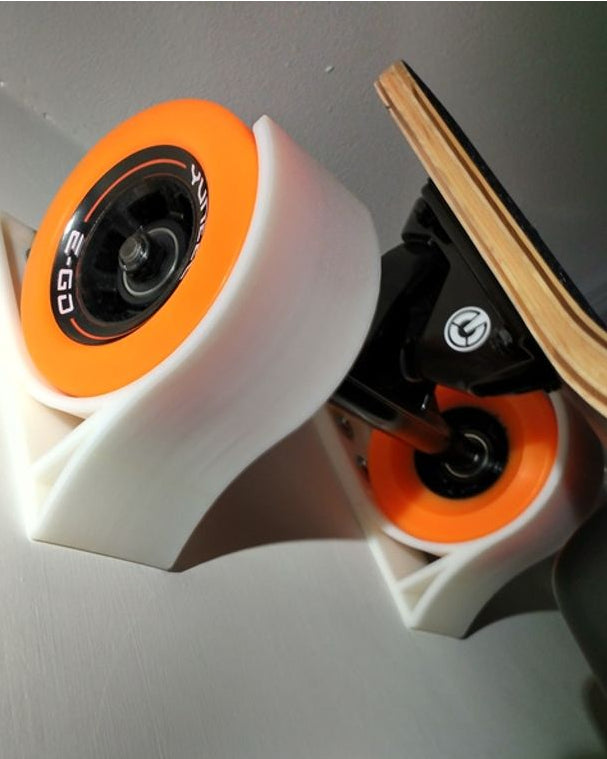 Longboard Skateboard Wall Mount for 90mm Wheels