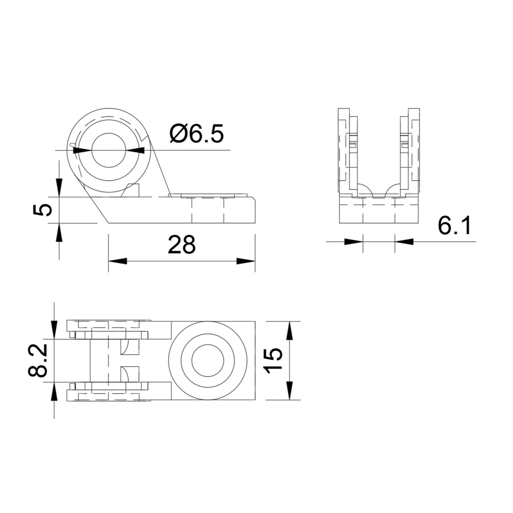 AXA Blueline LED Bike Light Replacement Holder