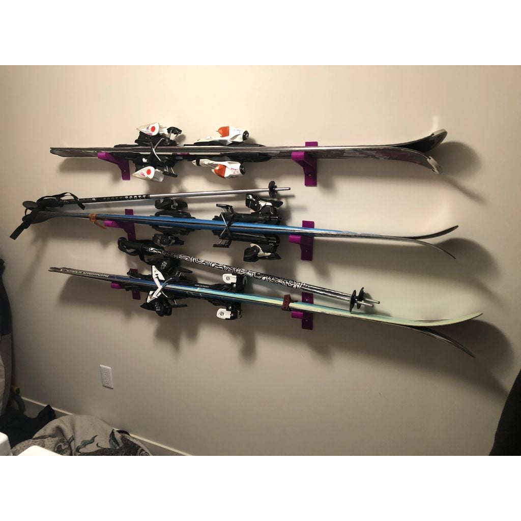 Ski Wall Mount – Bracket for Bound Skis