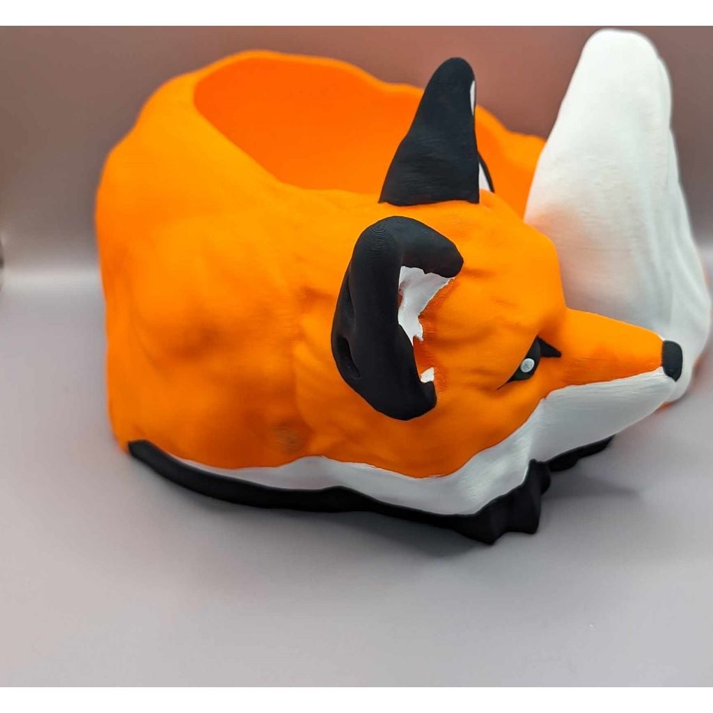 Fox Yarn Bowl — Decorative Knitting & Crochet Holder