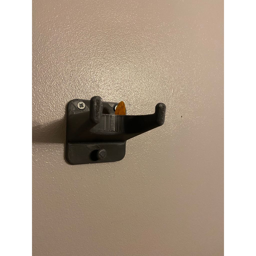 Guitar Wall Mount with Pick Holder and Strap Hook