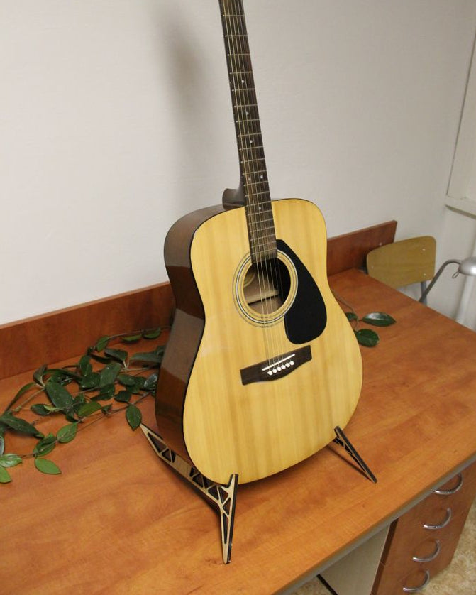 Acoustic Guitar Stand – Laser Cut Pine Plywood
