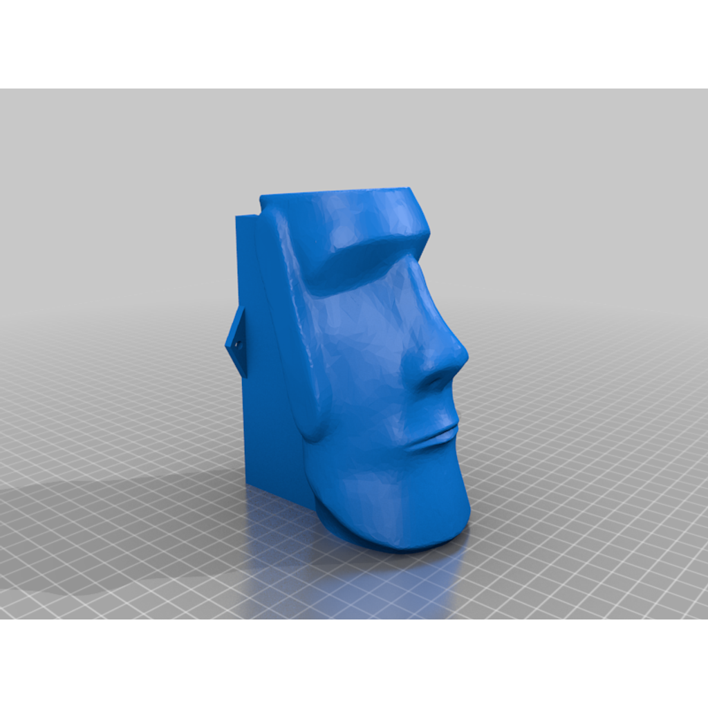 Moai Easter Island Head Headphone Hanger Wall Mount