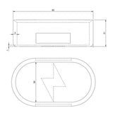 CCS Charging Port Cover for Tesla Model 3