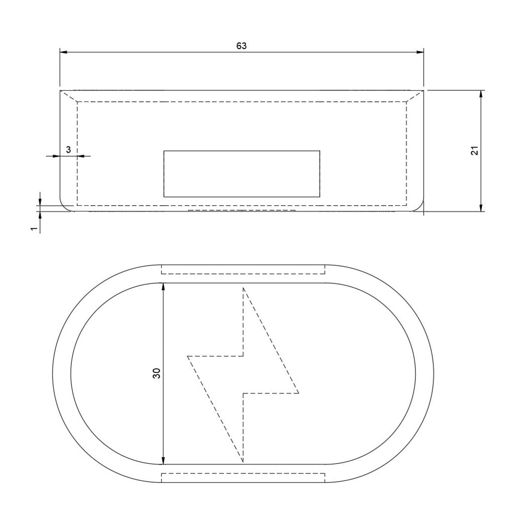 CCS Charging Port Cover for Tesla Model 3