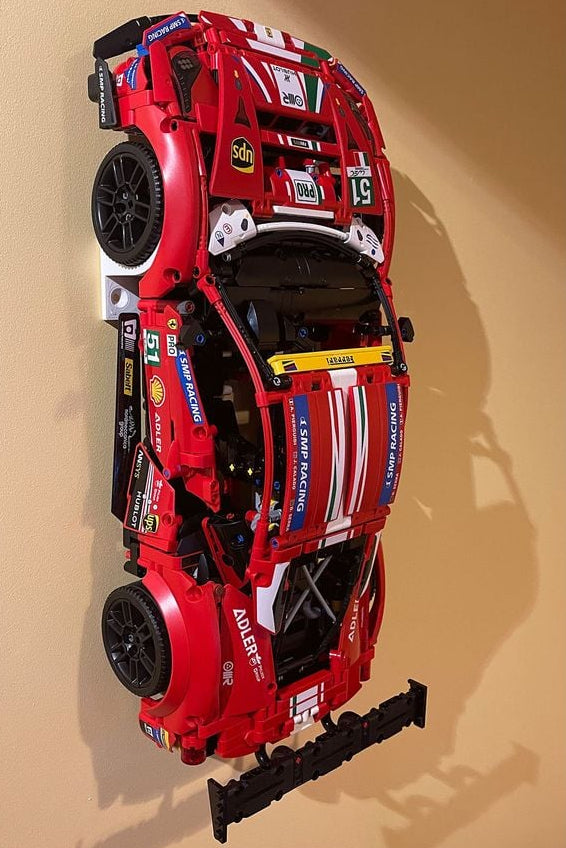 Wall Mount for Lego Technic Porsche 911 RSR & Ferrari 488 GTE