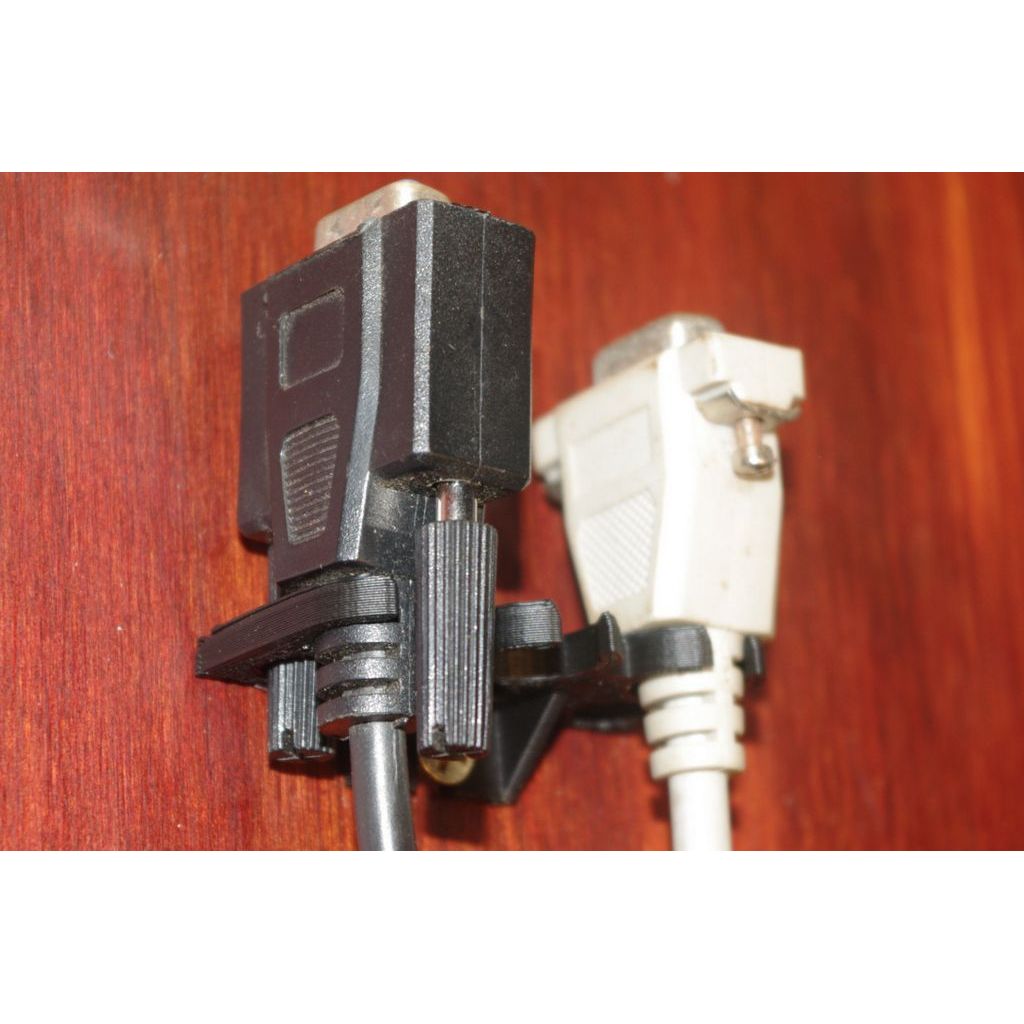 DB9 Serial Cable Hanger – Keeps Connectors Tidy
