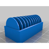 CR2032 Coin Cell Battery Holder – Stores 10 Batteries