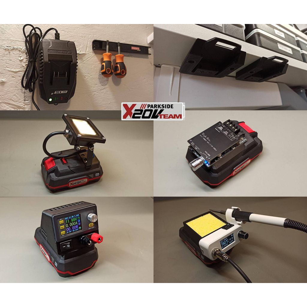 Parkside X20V Work Light Holder – LED Floodlight Mount