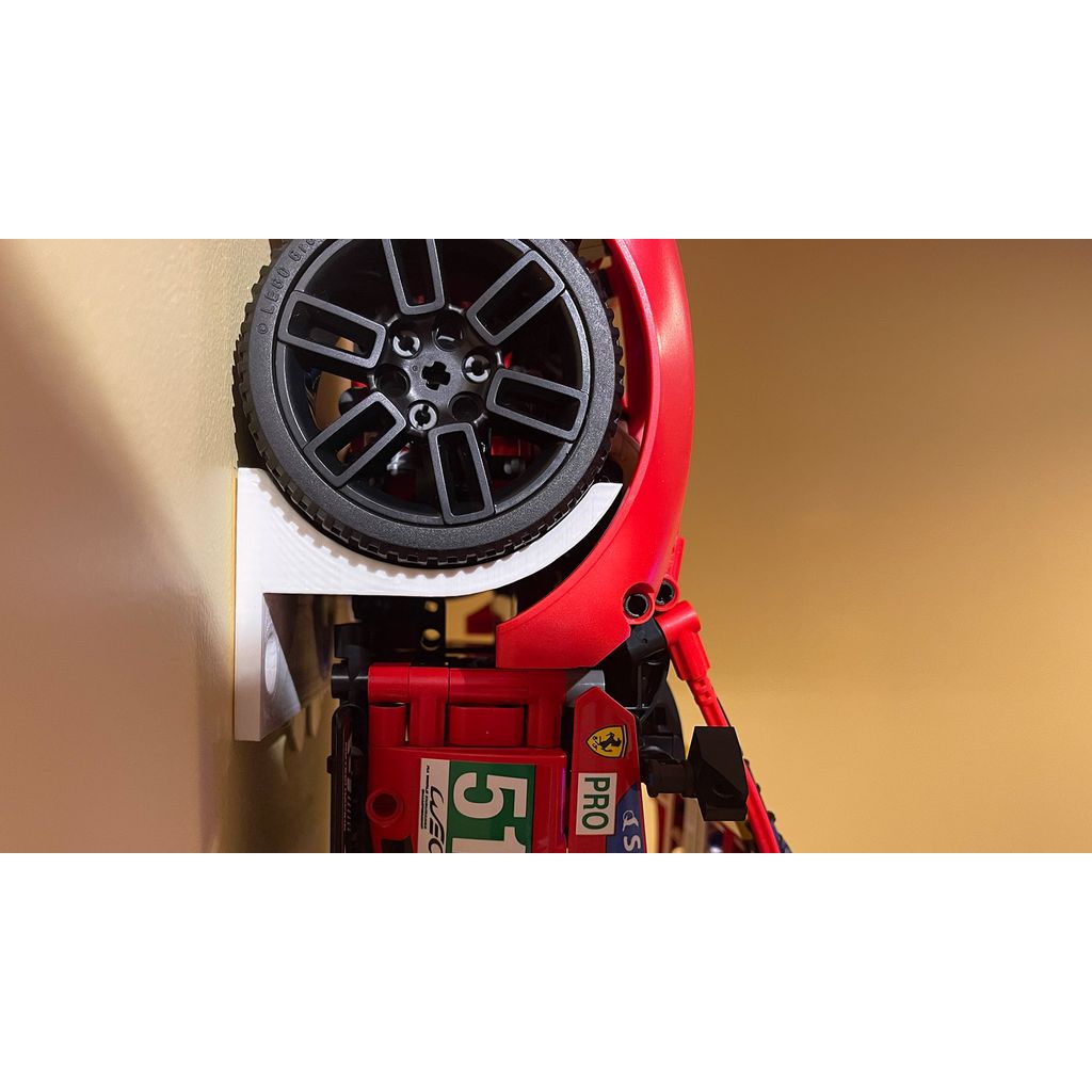 Wall Mount for Lego Technic Porsche 911 RSR & Ferrari 488 GTE
