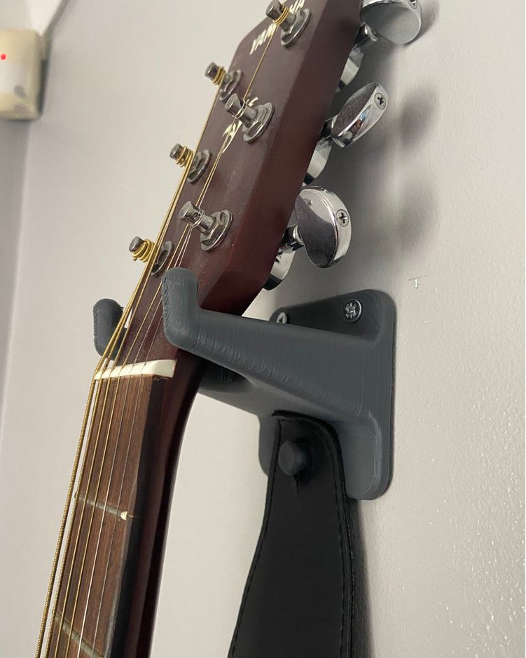 Guitar Wall Mount with Pick Holder and Strap Hook