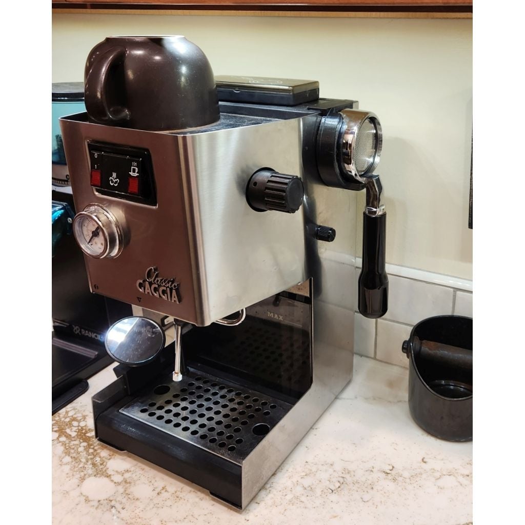 Gaggia Classic Siebträgerhalter – seitliche Hakenmontage