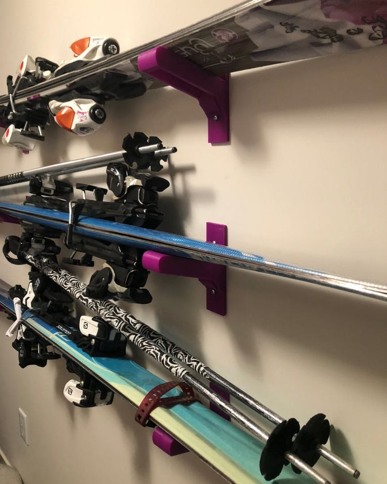 Ski Wall Mount – Bracket for Bound Skis