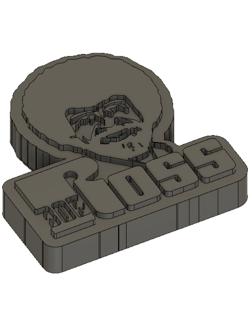 Bob Ross Logo 3D Print