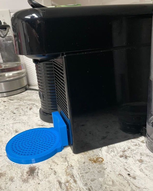 Niedrige Abtropfschale für DeLonghi Nespresso Essenza Plus für große Becher