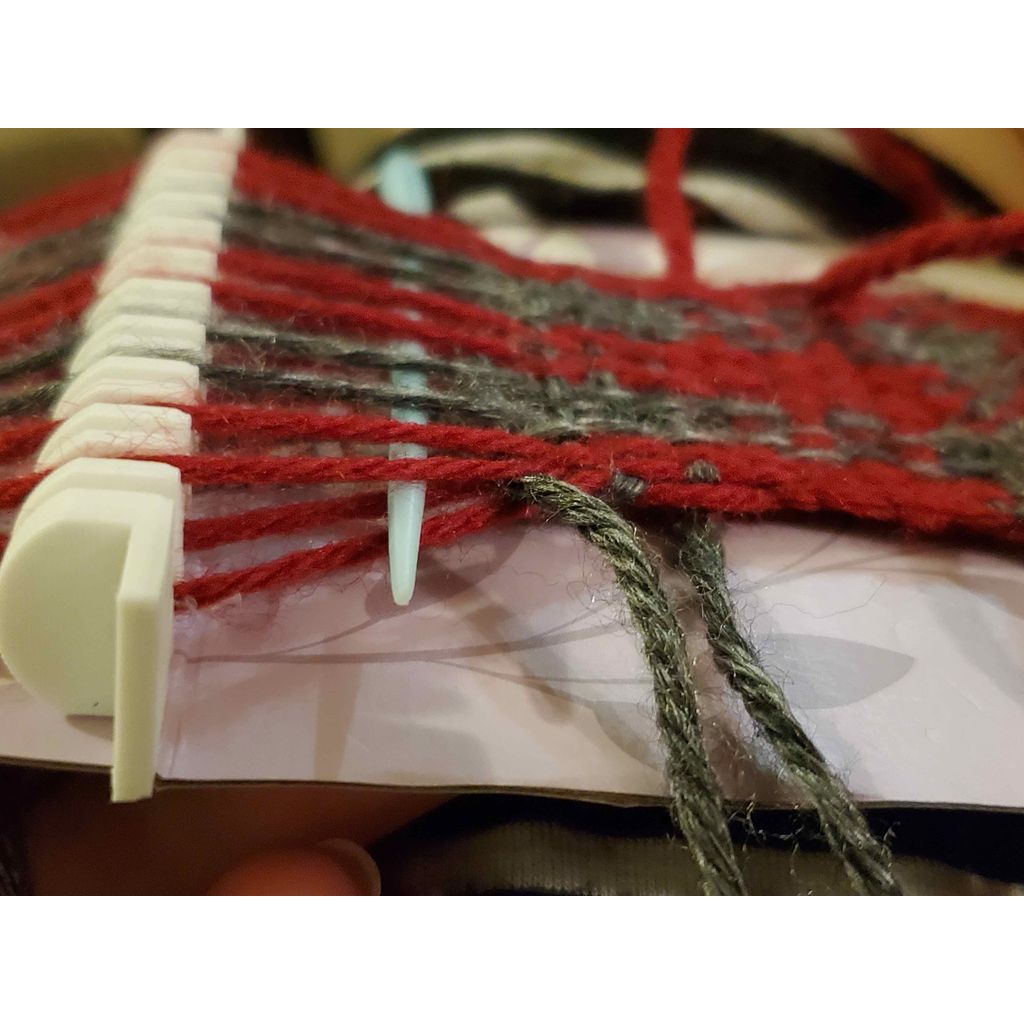 Mini Heddle Bar for Cardboard Loom Weaving