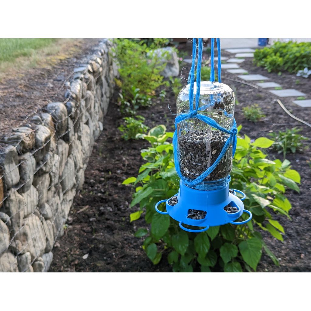 Mason Jar Bird Feeder Lid – Screw-On Garden Feeder
