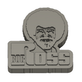 Bob Ross Logo 3D Print