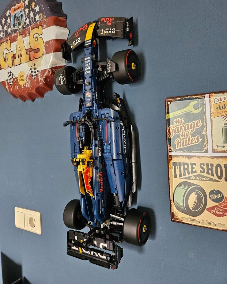 Wall Mount for LEGO Technic Red Bull F1 42206