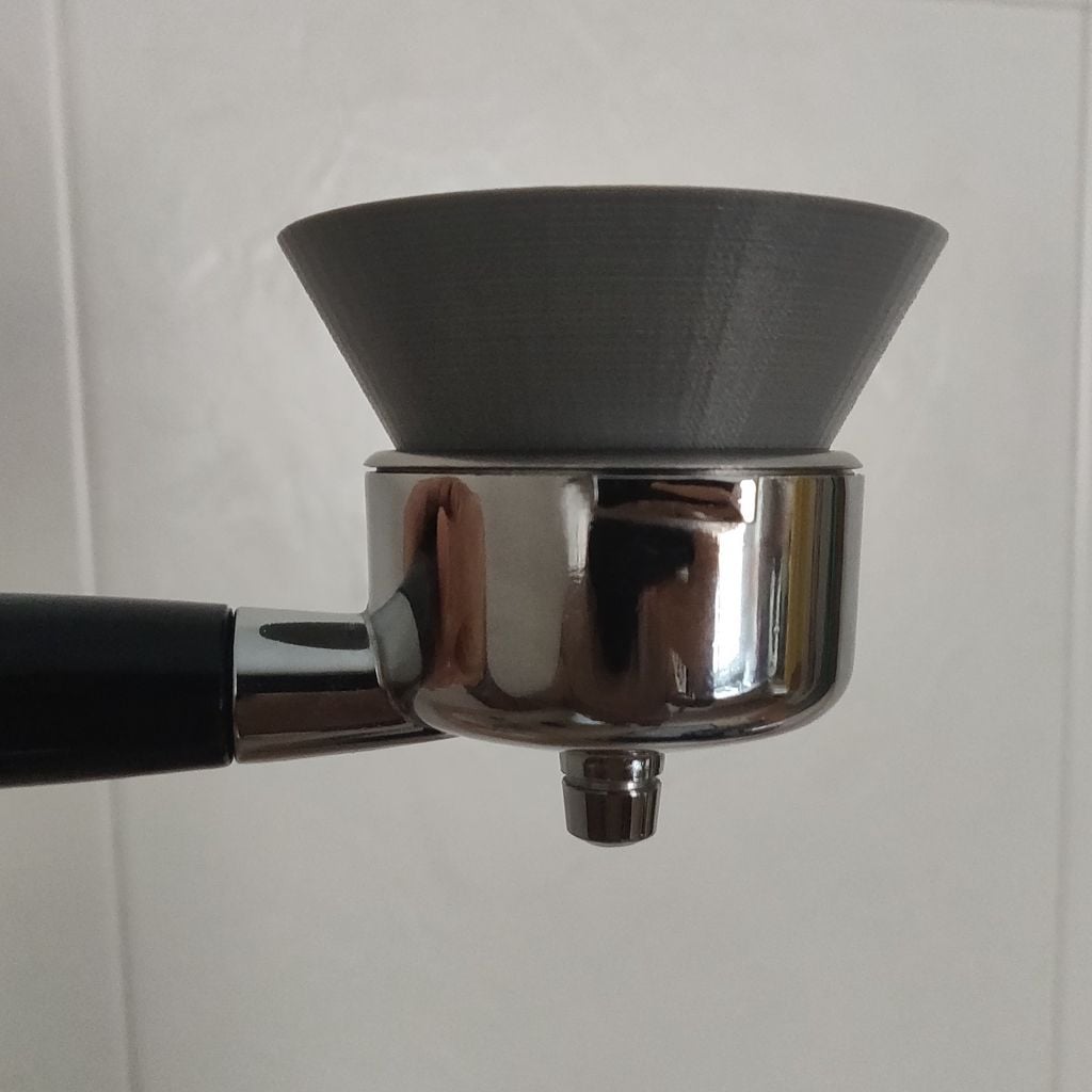 Siebträgertrichter für ROK Espresso, Dosieren ohne Kleckern