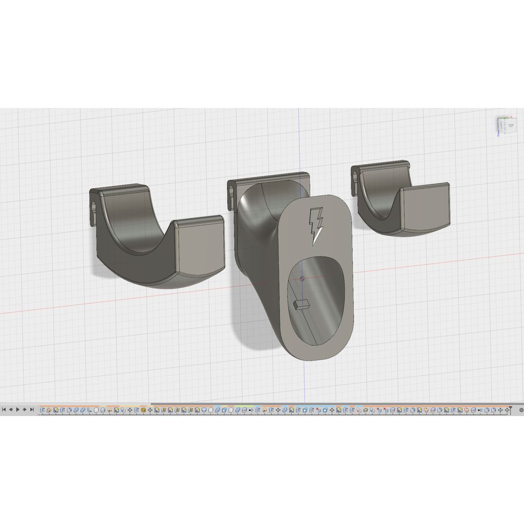 Tesla Charging Cable Holder – Clip-On Wall Mount