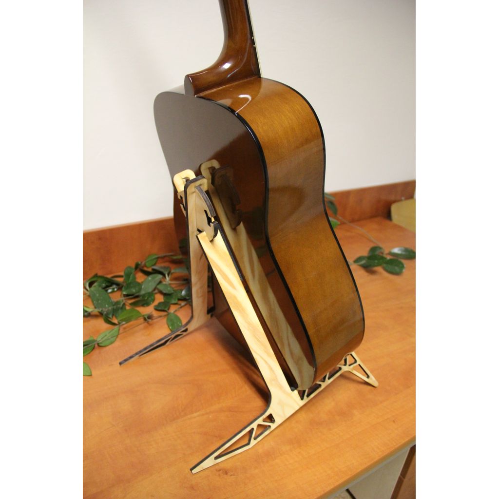 Acoustic Guitar Stand – Laser Cut Pine Plywood