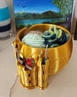 Yarn Bowl Castle — Decorative Knitting Yarn Holder